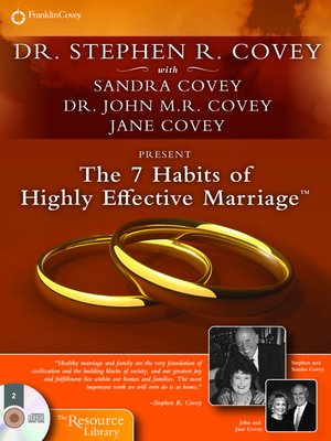 cover image of The 7 Habits of Highly Effective Marriage